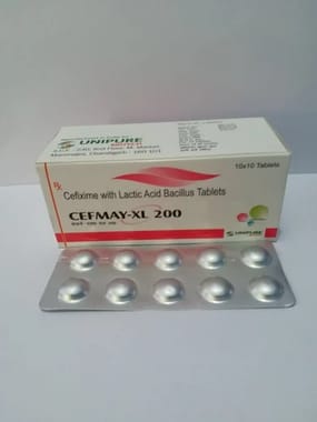 Cefixime Anhydrous 200mg with Lactobacilus Tablets