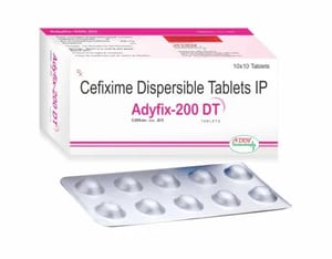 200mg Cefixime Dispersible Tablets