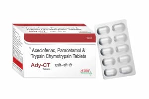 Trypsin, Bromelain, Rutoside and Aceclofenac Tablets