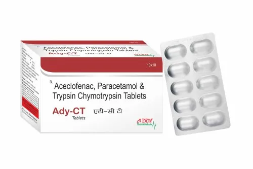 Trypsin, Bromelain, Rutoside and Aceclofenac Tablets