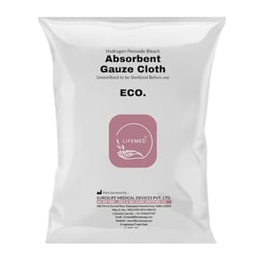 LIFEMED ABSORBENT GAUZE CLOTH | GAUZE THAN | ECO (SIZE 90 CM X 18 MTRS) Pack Of 1 Pcs Brand: LIFEMED